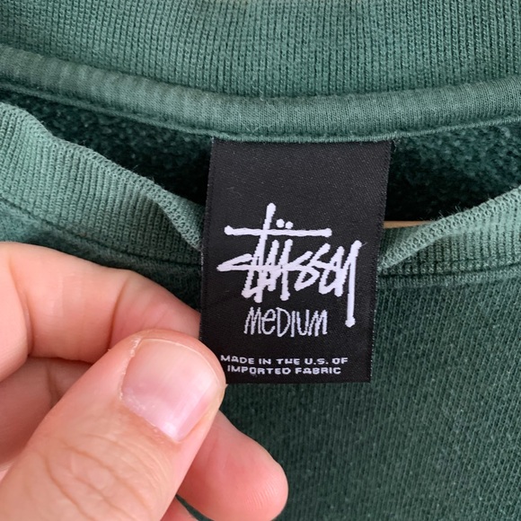 Vintage Stüssy Green Sweatshirt - Picture 5 of 6